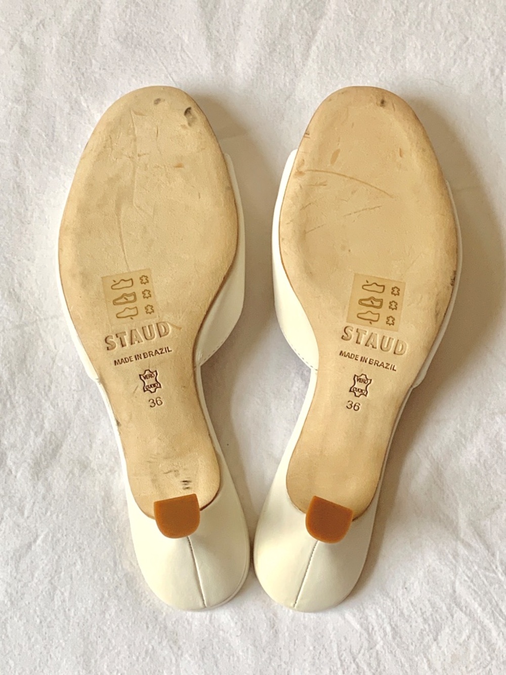 Staud Brigette Leather Heeled Sandals 36 - Picture 14 of 16